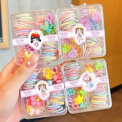 箱入り子供用ヘアゴム、髪を傷めない女の子用ゴムバンド、ヘアピンセット、ヘアクリップ、女の子用ヘアピン、ヘアアクセサリー卸売