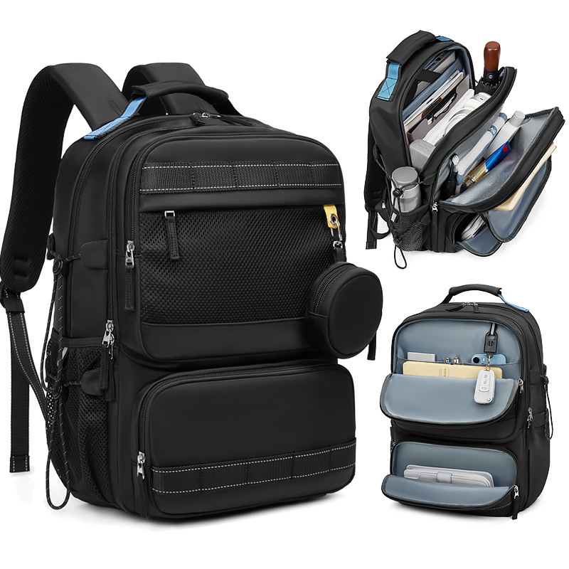 Backpack men's large capacity waterproof lightweight travel backpack casual Korean style College student schoolbag computer bag