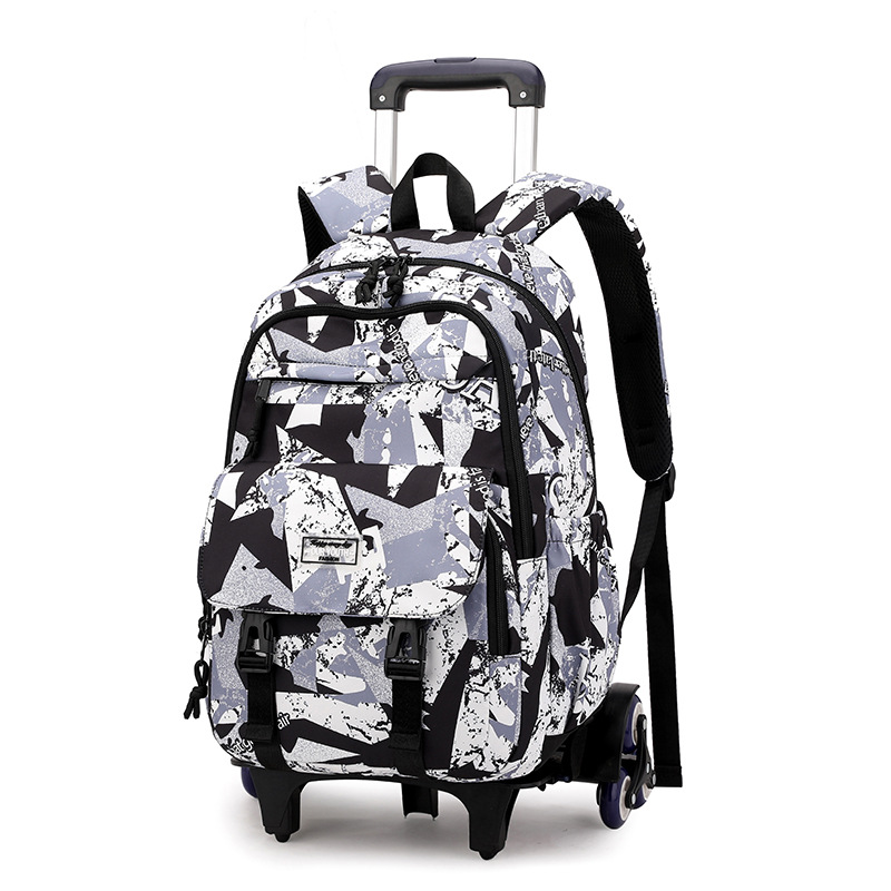 Pescado natural nuevo carro de escalada mochila Escuela Secundaria chica de gran capacidad extraíble escuela niños Escuela Primaria estudiante 3-6