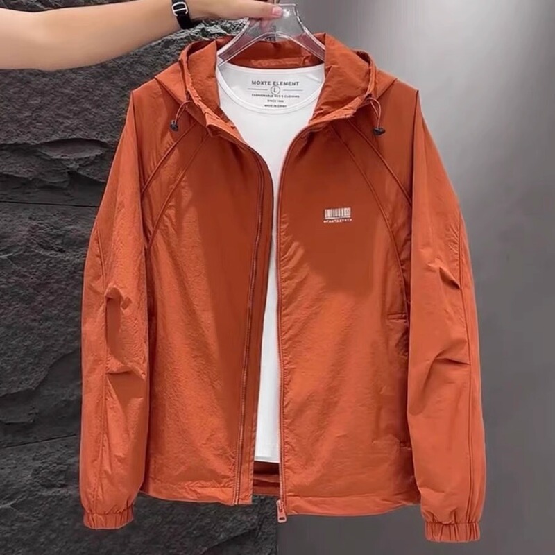 High-End Jacket Men's Hooded Windbreaker 2026 Spring and Autumn New Trendy Fashion Loose Workwear Jacket for Men High-End Jacket Men's Hooded Windbreaker 2026 Spring and Autumn New Trendy Fashion Loose Workwear Jacket for Men
