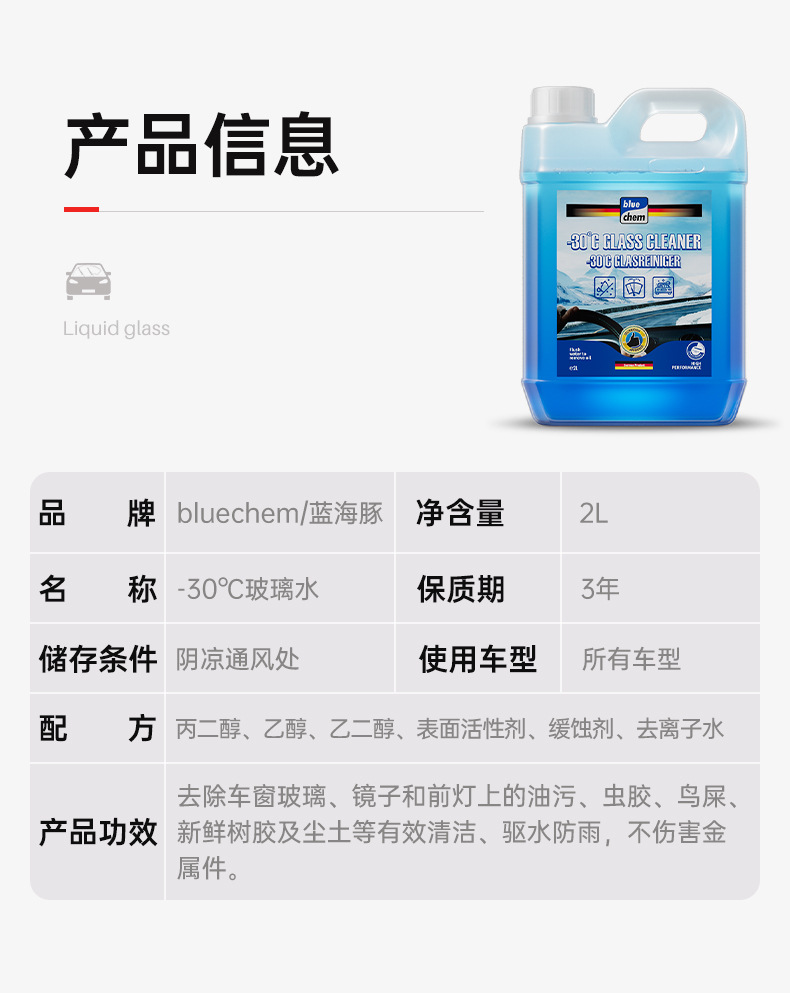 Strong Decontamination Car Cleaning Agent, Car Glass Oil Film Removal Cleaning Agent, Non-Concentrated Wiper Essence, Universal for All Seasons