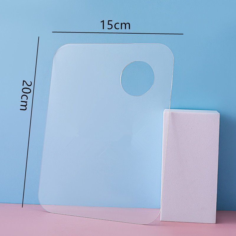 Nail Art Acrylic Transparent Palette Portable Nail Art Palette Oval Square Palette Tool Set Nail Art Acrylic Transparent Palette Portable Nail Art Palette Oval Square Palette Tool Set