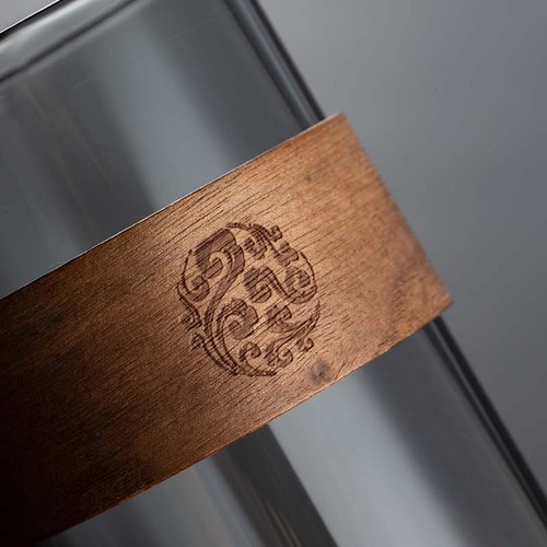 Japanese handmade wooden handle insulated anti-scald glass small teacup household tea cup tea drinking cup host cup high borosilicate glass