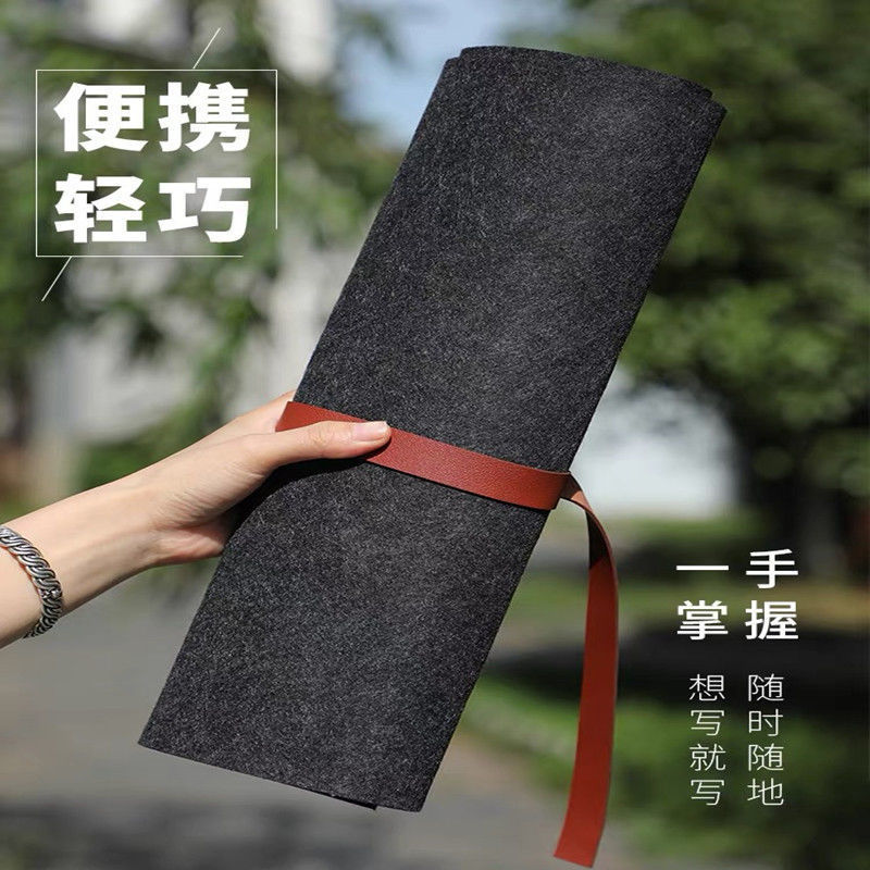 毛毡文具收纳袋 文房四宝毛笔收纳 轻便卷筒方便携带 批发