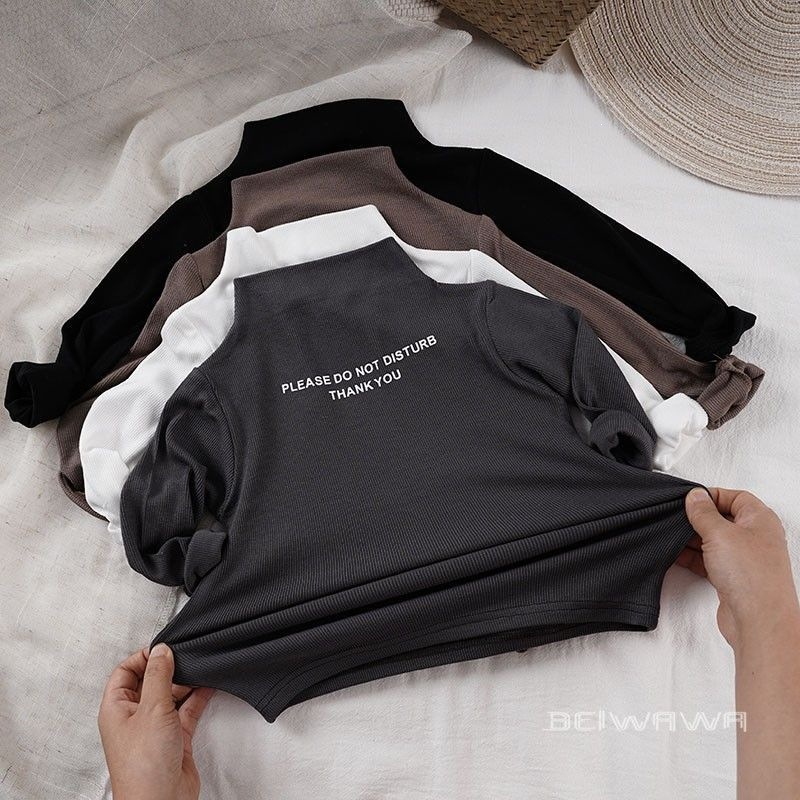 New spring and autumn style children's long-sleeved T-shirt, thin and stylish, warm top for boys and girls.