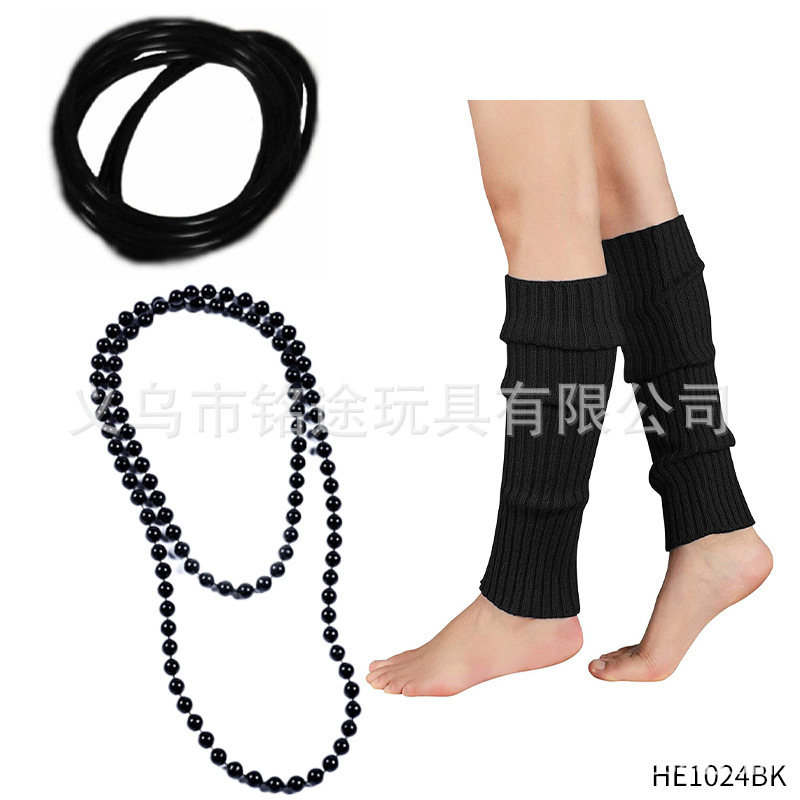 1980s despedida de soltera 80s maquillaje de mujer accesorios de vestuario collar de color conjunto de pulseras