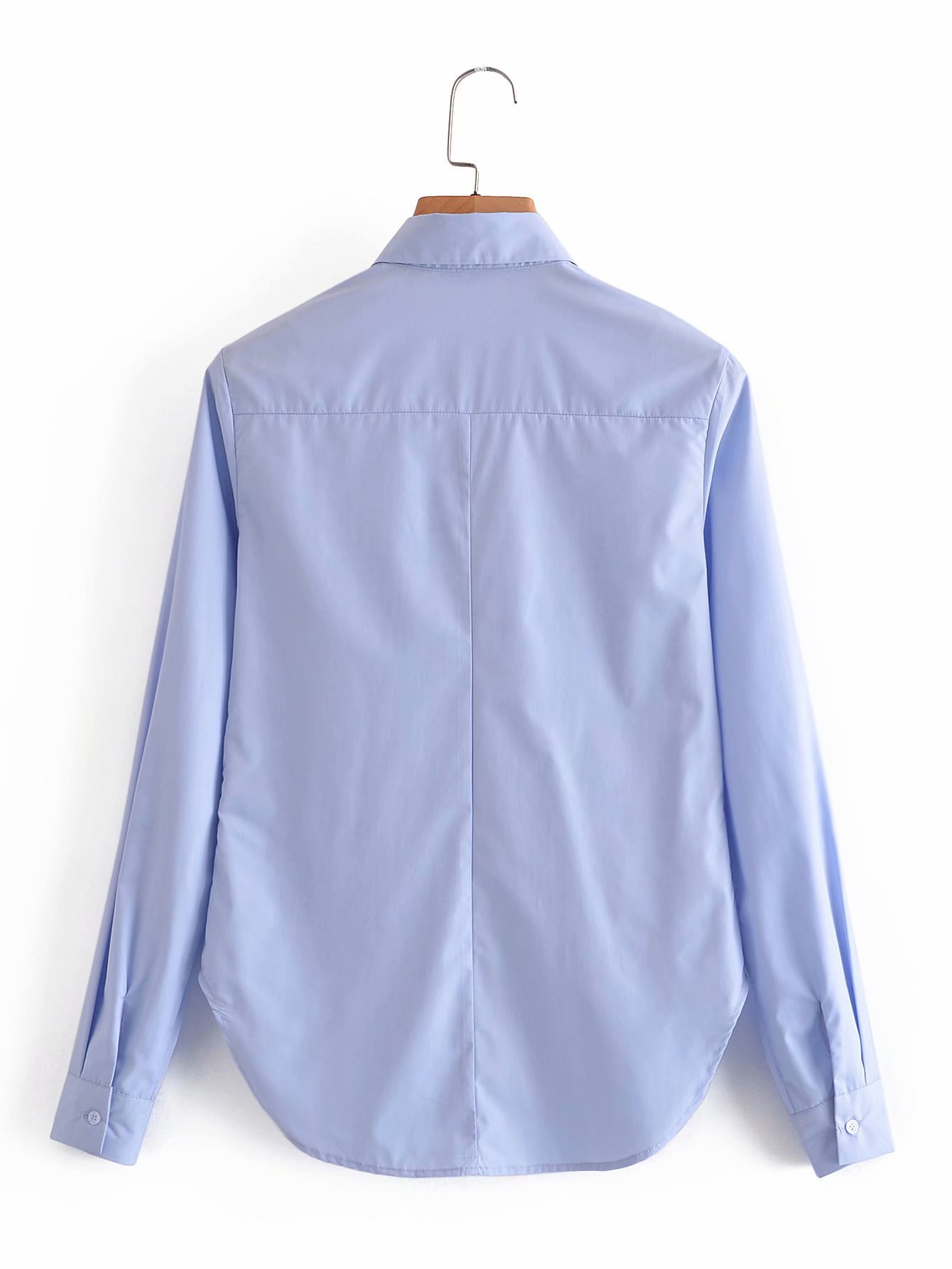 new spring slim waist lapel long-sleeved shirt  NSAM40563