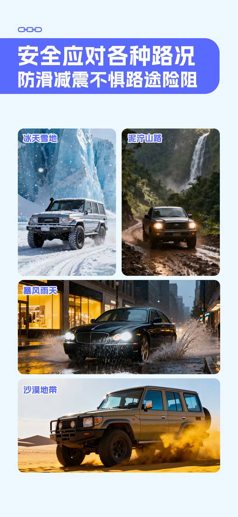New Model, Easy to Install, Fully Enclosed, Self-Locking Anti-Skid Chain for Breaking Ice, Suitable for Car Tires, Suvs, and Use in Snow and Mud