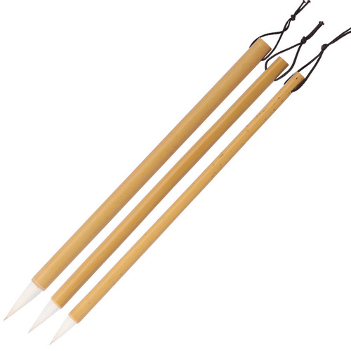 Brushes with large, medium and small white clouds, regular script, official calligraphy, traditional Chinese painting and calligraphy training and practice, a complete set of three brushes