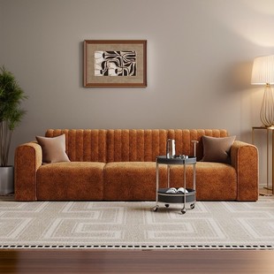 Middle Ancient Retro Designer Modular Stitching Sofa Simple Living Room Homestay Beauty Salon Reception Straight Row Fabric Sofa