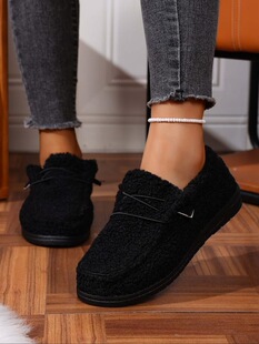 L 24704 Fur Lined Flat Winter Shoes �ӽqëëЬ �羳�W��