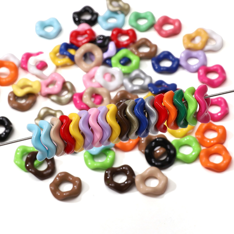 16mm Acrylic Spray Paint Jenga Lace Beads Handmade DIY Bracelet Necklace Jewelry Accessories Material Package 16mm Acrylic Spray Paint Jenga Lace Beads Handmade DIY Bracelet Necklace Jewelry Accessories Material Package