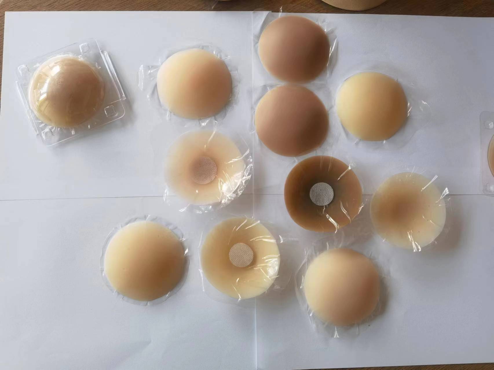 Silicone thin breathable invisible shockproof nipple stickers, plus size