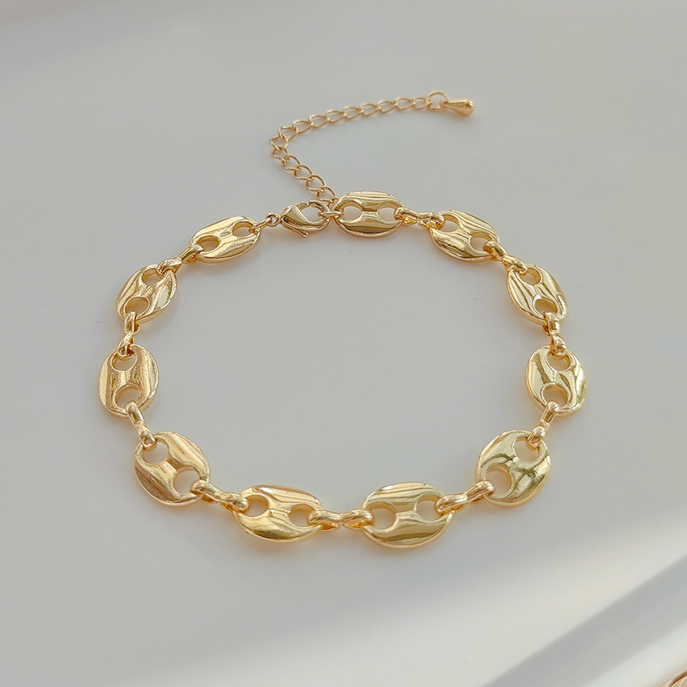 Retro Geometric Pearl soft clay Copper Womenu0027S Bracelets