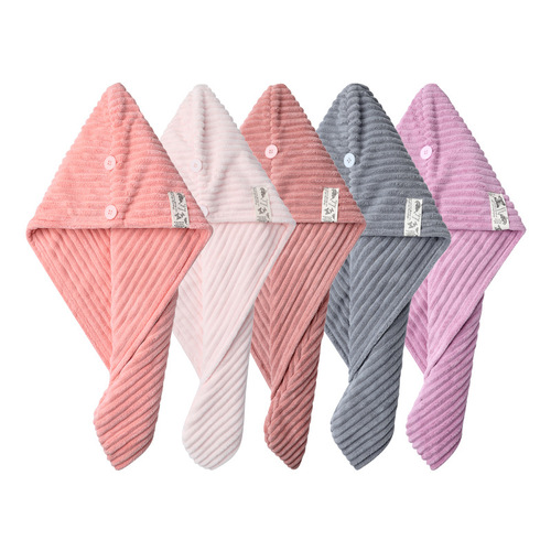 Super Absorbent Dry Shampoo Hat, Quick-Drying Turban for Washing Hair, Cute Women and Children's Long Hair Head Towel, Hair Wiping Gadget