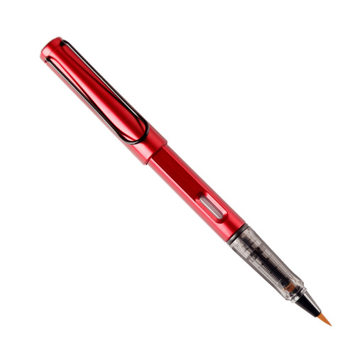 Beginner's soft-bristle brush ink sac pen-style calligraphy brush for small regular script, elegant fountain pen with refillable ink, soft-tip pen for copying sutras and calligraphy.