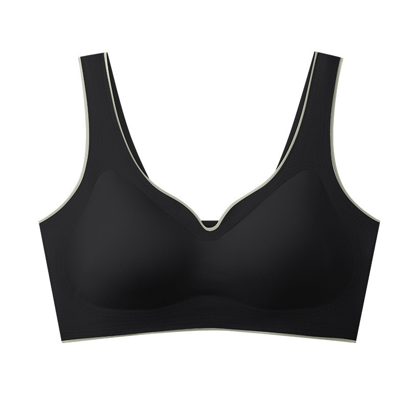 Lingería de látex tailandés de mujeres sin marcas deportivas belleza de espalda sin anillo de acero pechos pequeños colapse pecho chaleco tipo sostén de sueño image 8