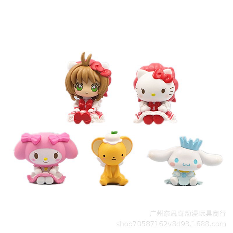 5-style variable Sakura joint name KT cat cos Sakura Yugui dog meilti hand-made toy doll model ornaments