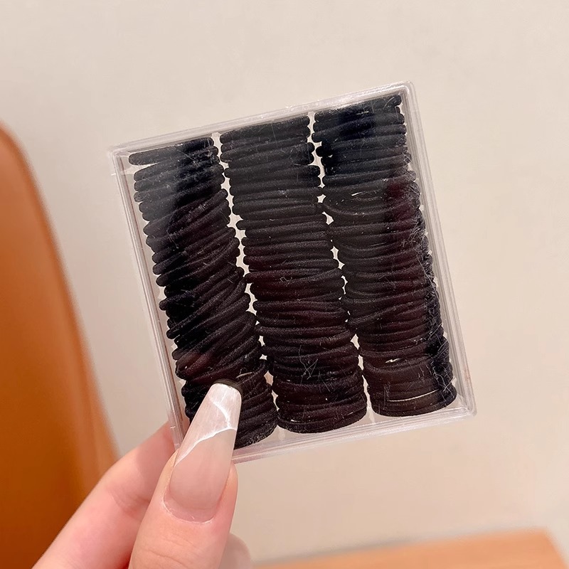 Cuerdas de cabello de color para bebés lindas para bebés pequeños anillos de cabello para niños no lesionan cabello pulgar mini banda de goma