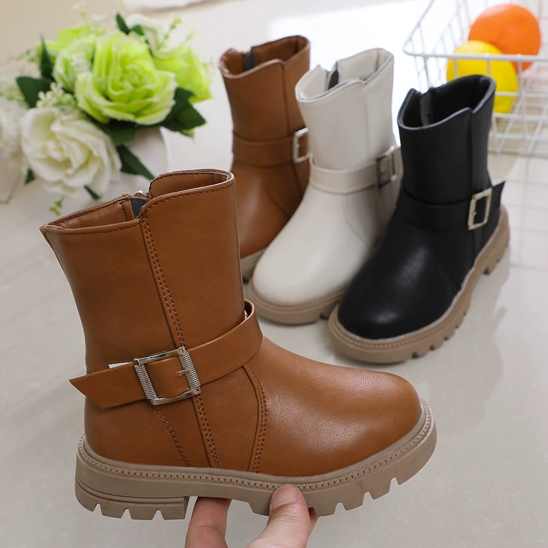 Детские ботинки Мартин 2025, осенние, в корейском стиле, новые, для мальчиков, повседневные, для девочек, с мягкой подошвой, для детей постарше