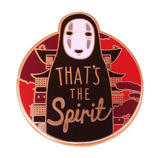 Spirited Away Face-less Men's Enamel Needle