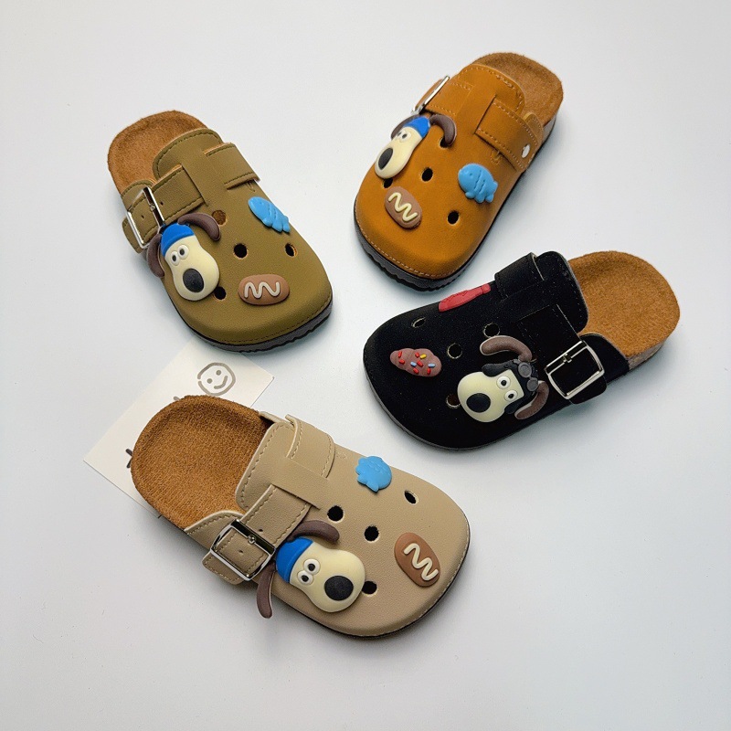 Baotou's New Boys' and Girls' Shoes, Birkenstock Shoes, Soft-Soled Outer Wear, Cute Lazy Shoes, Half-Dragging Clogs, Non-Slip and Wear-Resistant