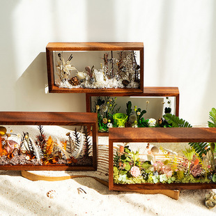 Preserved Flower Dried Flower Solid Wood Photo Frame DIY Handmade Material Kit Warm-Up Event Salon Team-Building Decoration Gift Souvenir
