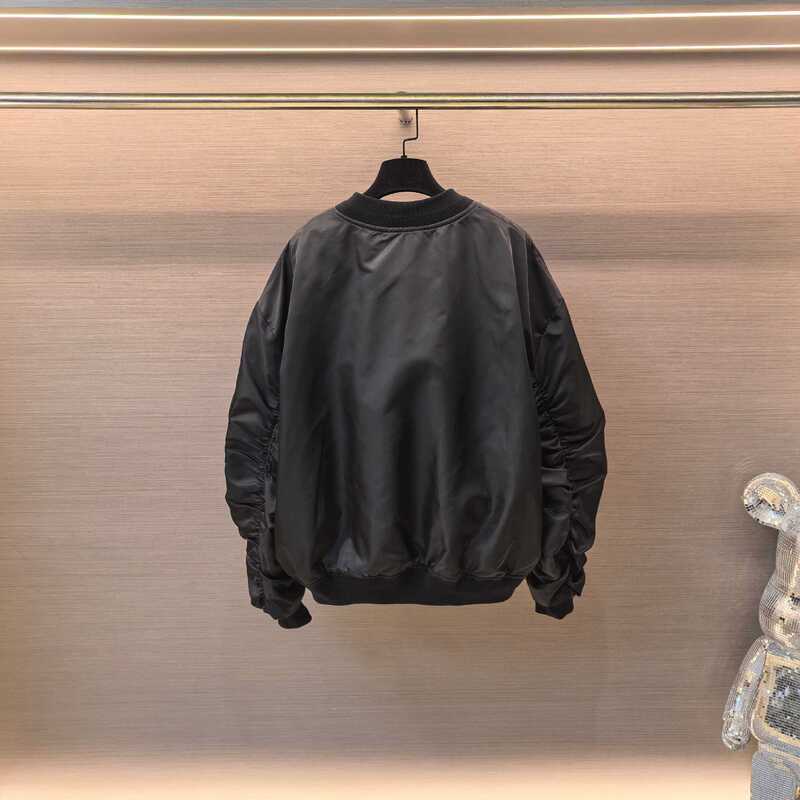 原标巴黎B家曼联联名杨超越同款25ss徽章刺绣飞行员夹克棉衣外套|undefined