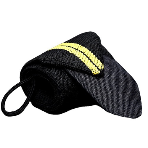 Men's Barbell Weightlifting Wrist Support Band with Pressure Clasp Finger Anti-Fall Badminton Wrist Band