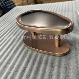 新中式铝合金拉手瓜子异形玻璃门拉手简约复古铜门大门玻璃门把手