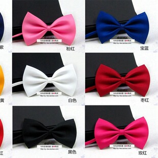 Baby Children's Bow Tie Adult Fashion Small Bow Tie Pet Bow Tie Solid Color Bow Wholesale