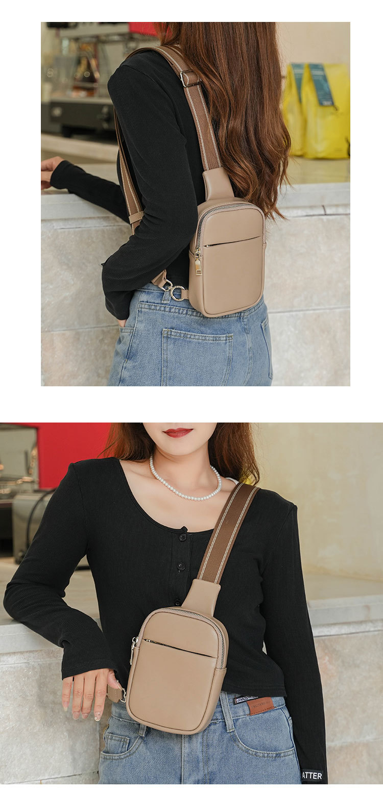 Women's Streetwear Solid Color Pu Leather Waist Bags display picture 1