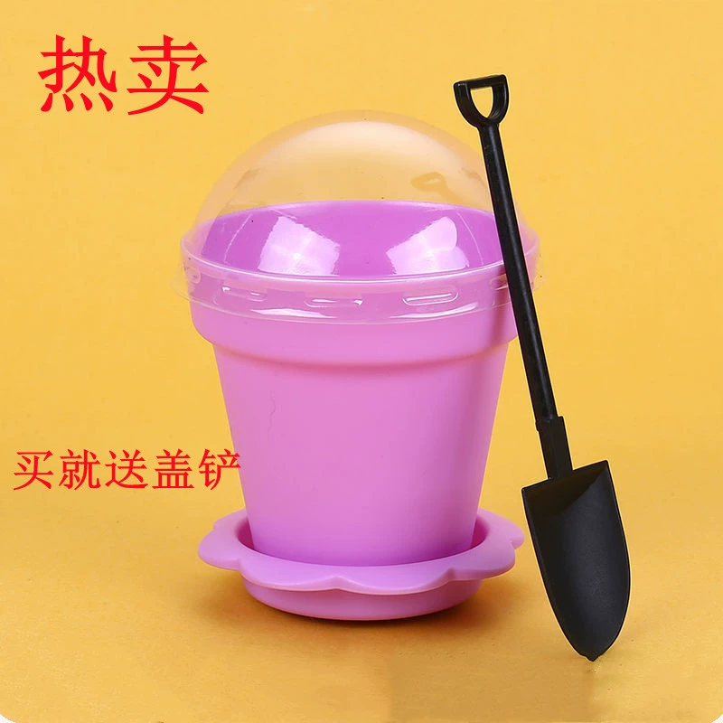 Одноразовое утолщение pp материал DIY горшечное мясо горшков с цветочным горшком торт с муссом чашка с муссом чашка с деревянными отрубями чашка