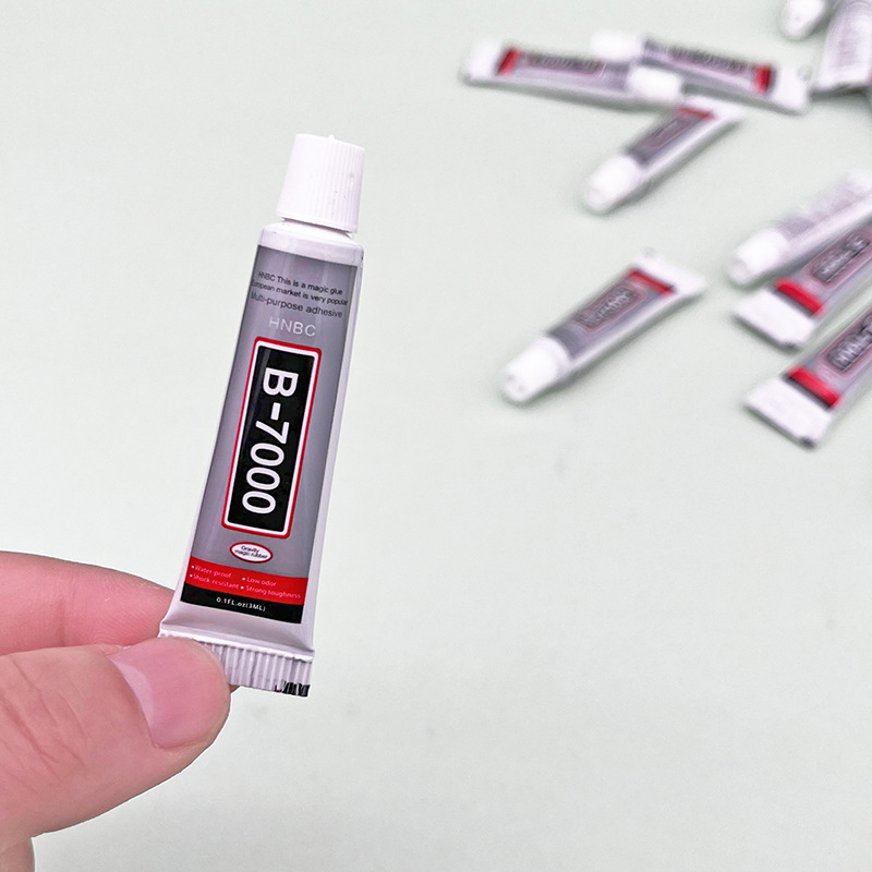 3ml胶水 B-7000慢干软性迷你仿真小瓶子小夜灯手机壳diy饰品配件