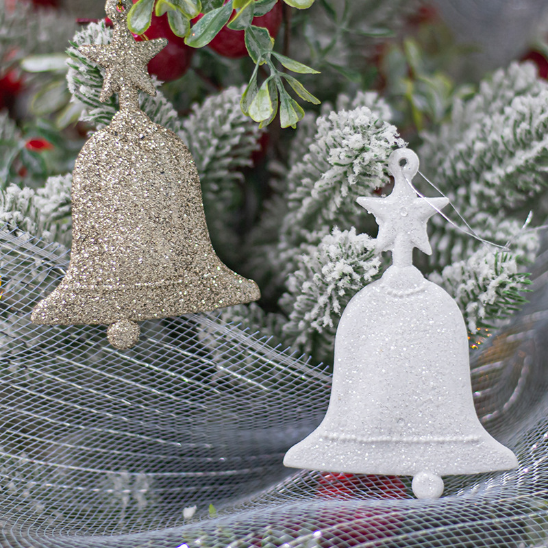 Yazi personalizado decoración de Navidad colgante de plástico regalos navideños reloj navideño guirlandas colgante DIY al por mayor