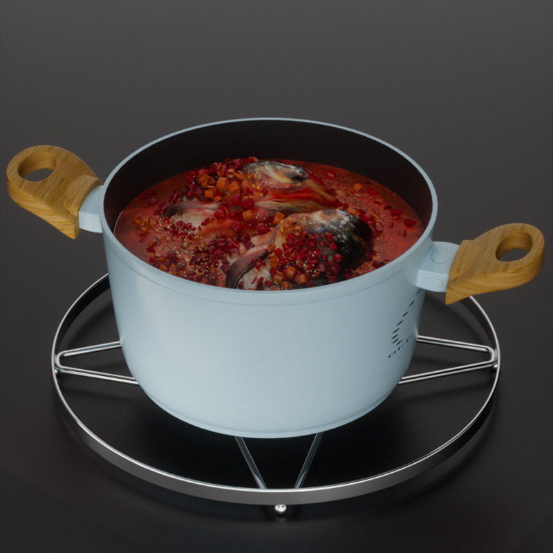 蒸し器家庭用キッチン棚スタンド蒸しラック蒸しトレイ蒸し野菜蒸し器ラック蒸し器厚みのあるステンレス鋼のポットパッド|undefined