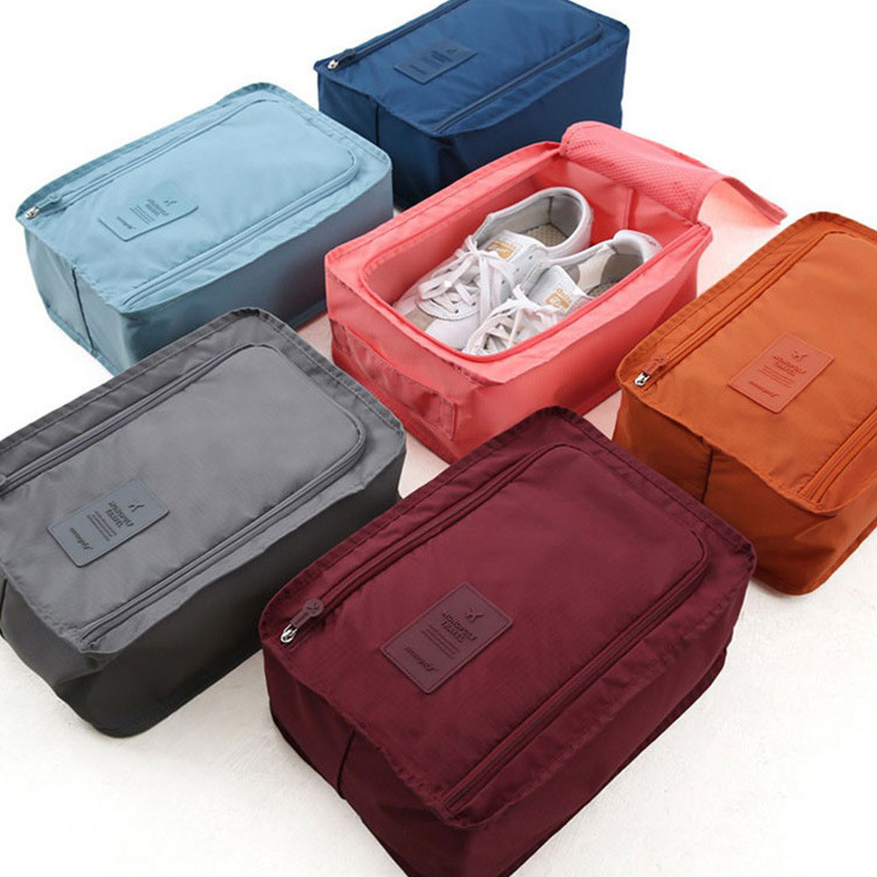 Korean Satchel Shoe Bag, Travel Shoe Cosmetics Bag, Foldableable Shoe and Sock Bag, Business Trip Intimates Bag, Toiletry Bag, Cosmetic Bag