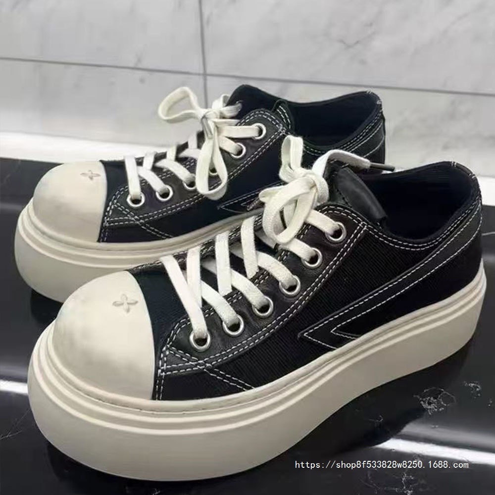 3.0 Cross Flower Smfk Canvas Shoes Night Meteor Leather Sneakers Black and White Casual Sneakers Wilderness 2025 New Style
