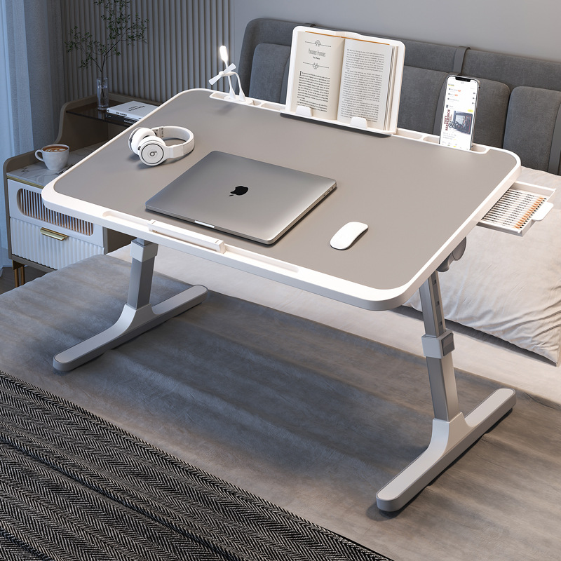 The bed Table dormitory student Foldable adjust Lifting Learning table household notebook computer Lazy man Tabletop