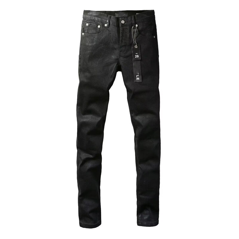 European and American street designer solid color American retro trendy hip-hop cool slim-fit stretch skinny jeans