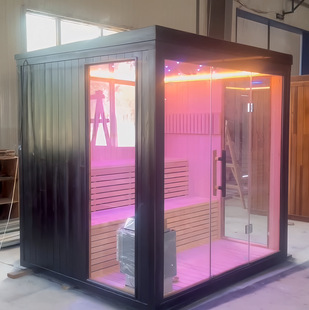 High quality wholesale traditional steam sauna outdoor cabin 4-6 people