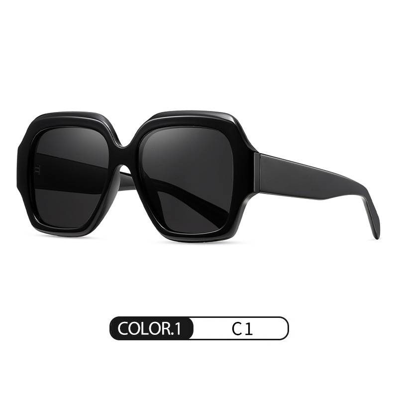 Nuevas gafas de sol polarizadas transfronterizas S26131 Gafas de sol de hoja para mujer de moda salvaje Gafas de sol de montura grande europeas y americanas