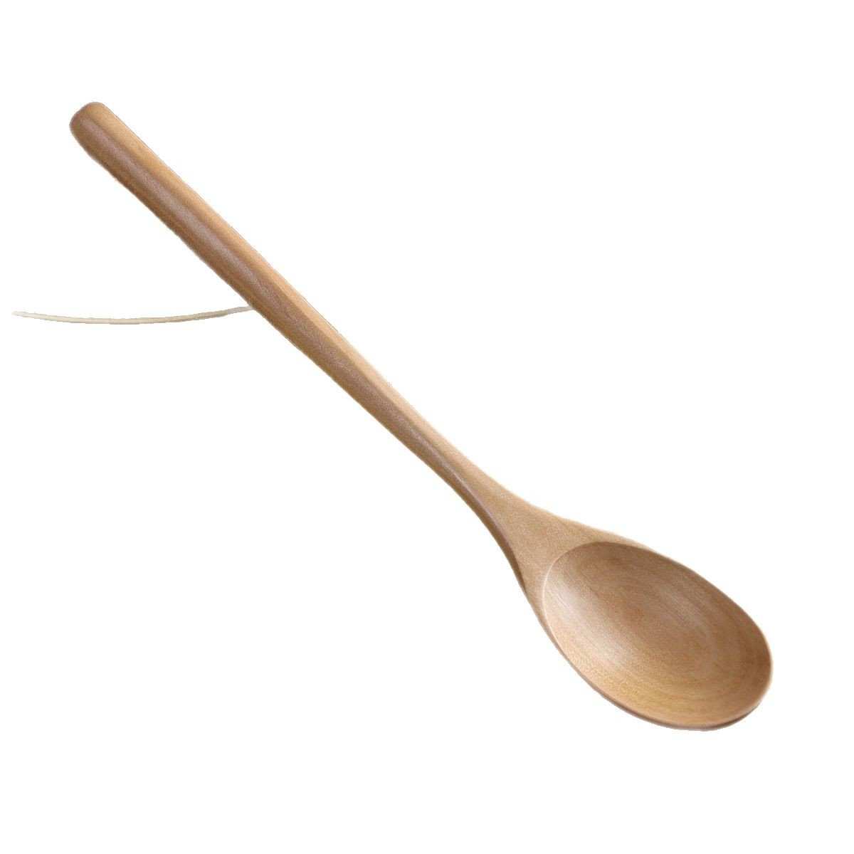 Colher de pau grande para servir sopa, mingau de arroz e outros pratos. Cabo longo ideal para comer e beber sopa._voghion.com