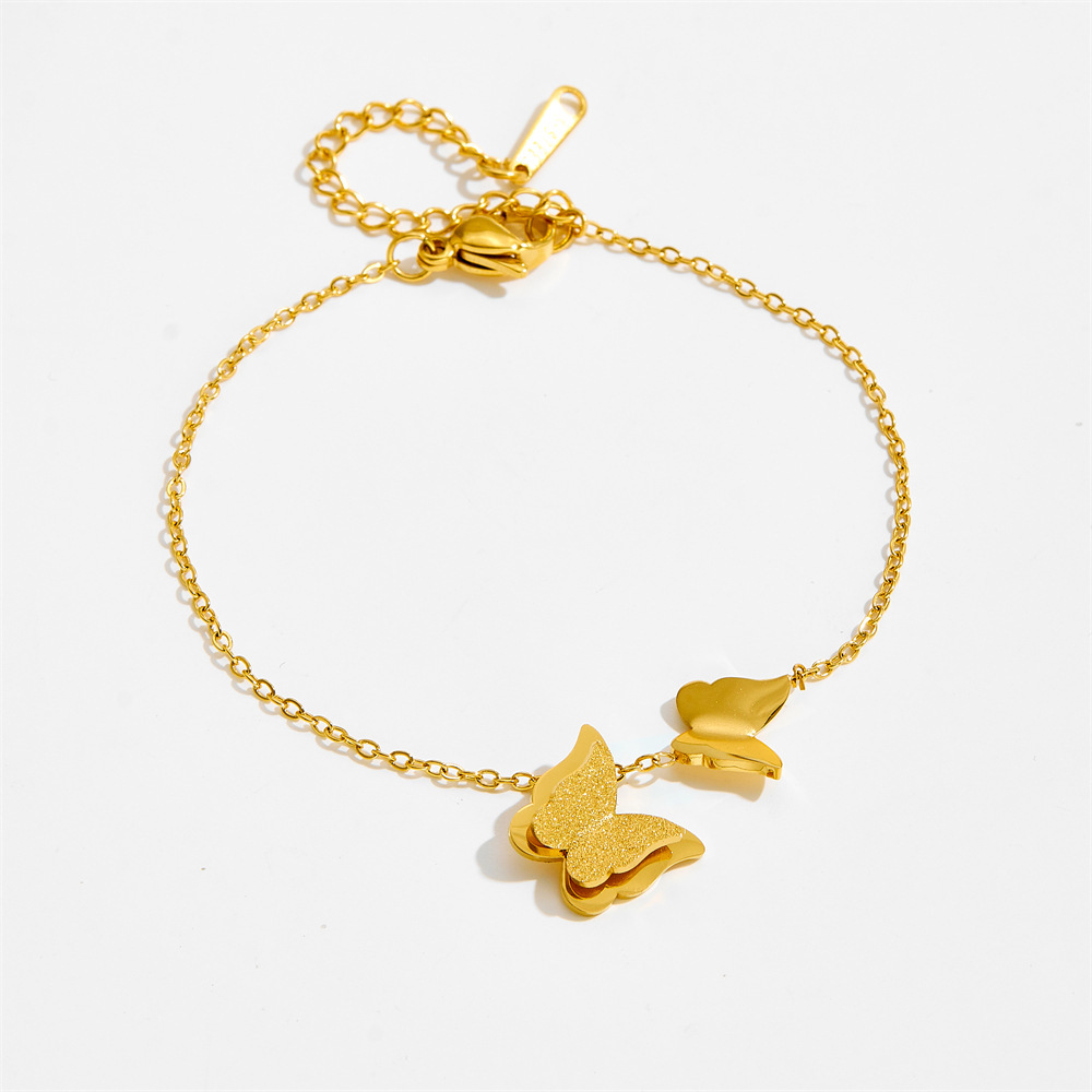 Corea del Sur Dongdaemun moda pulsera de acero de titanio nicho mujer diseño de acero inoxidable sensación de alta calidad joyas de pulsera transfronteriza universal