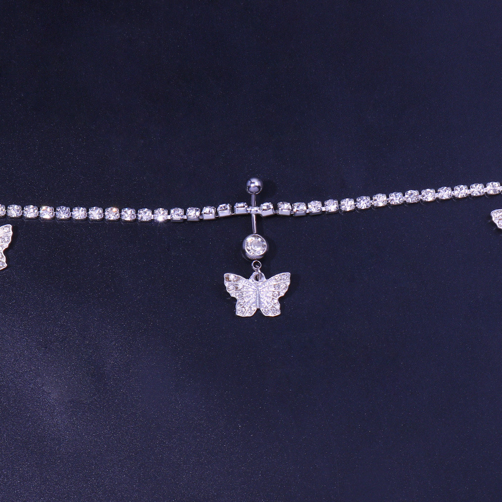 Moda Mariposa Aleación Enchapado Diamantes De Imitación Mujeres Cadena De La Cintura display picture 3