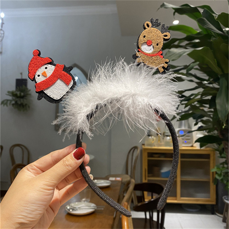 圣诞羽毛头扣 (4)