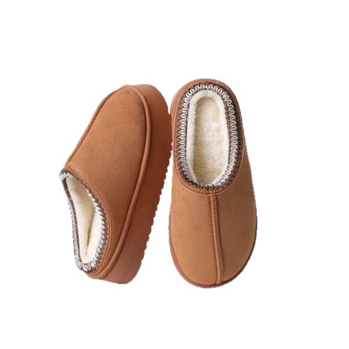 New style suede cotton slippers for women's autumn and winter indoor home use with thick soles and comfortable net red hair for women's fur