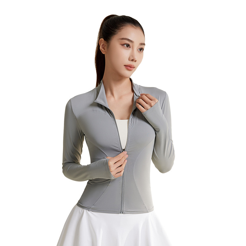 Juyitang nueva ropa de protección solar de seda de hielo seca, transpirable y resistente a los rayos UV, chaqueta de protección solar deportiva para correr delgada