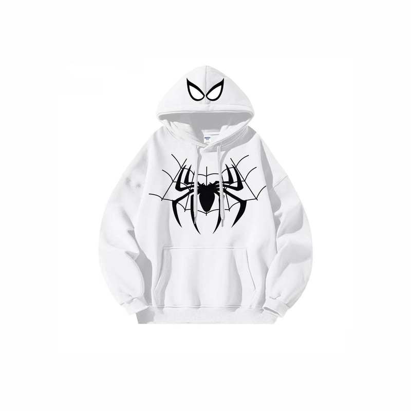 Cross-Border Foreign Trade Spider Theme Personalized Zipper Hoodie Factory Supply Fast Delivery Zipper Hoodie