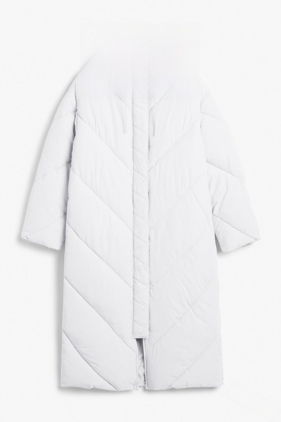 Abrigo largo de invierno para mujer con capucha y algodón slim_voghion.com